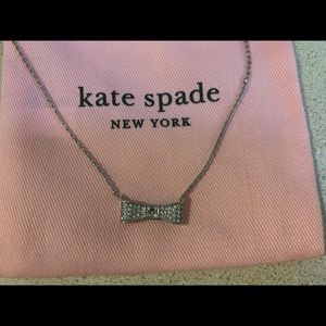 Kate Spade Ready Set Bow Pave Necklace